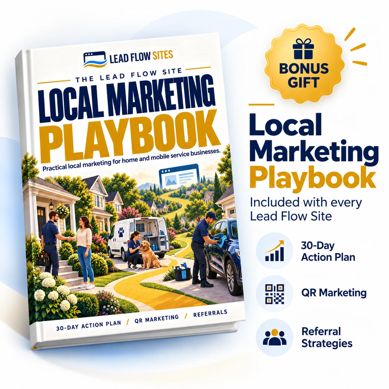 Lead Flow Sites Local Marketing Playbook bonus gift