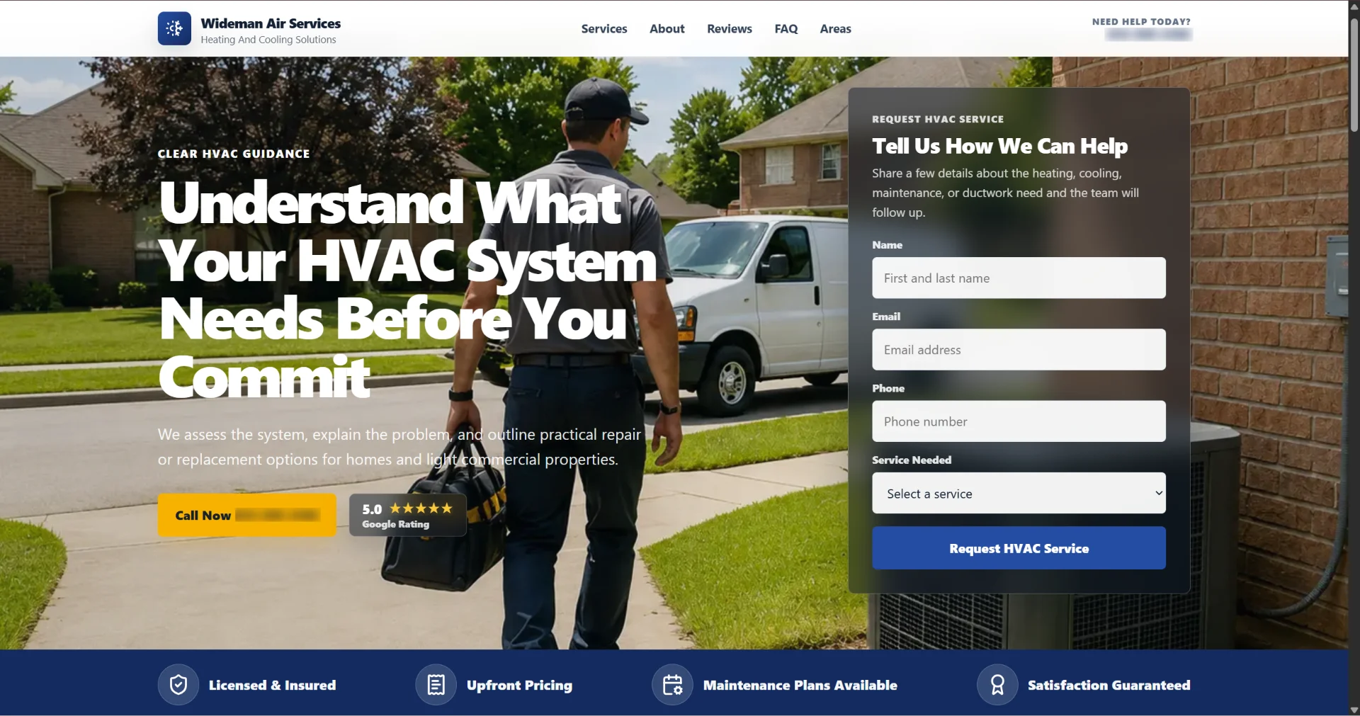 HVAC website sample